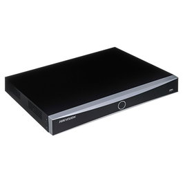 Hikvision NVR K Series AcuSense 16 canaux 1U, H.265+, 4K, HDMI, VGA, SATA, RJ-45, prise en charge IP