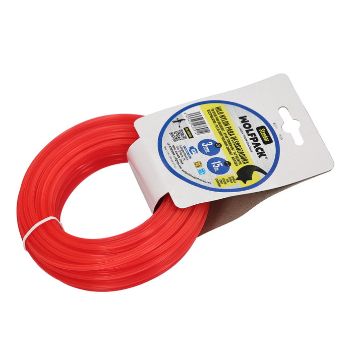 WOLFPACK LINEA PROFESIONAL Fil Nylon Étoile 3,0mm (Rouleau 15m)