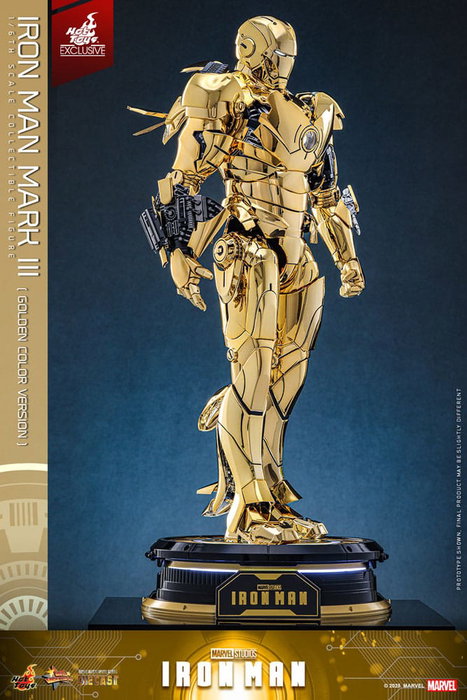 Iron Man figurine Movie Masterpiece Diecast 1/6 Iron Man Mark III (Gold Color Version) Hot Toys Exclusive 33 cm Iron Man figurine Movie Masterpiece Diecast 1/6 Iron Man Mark III (Gold Color Version) Hot Toys Exclusive 33 cm