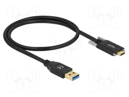 DELOCK Câble USB A vers USB C 10Gbps 0,5m noir