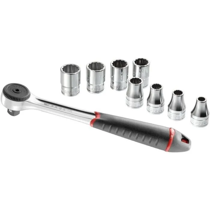 Facom Composition de serrage 1/2 9 outils - S.4JE9PB Facom Composition de serrage 1/2 9 outils - S.4JE9PB