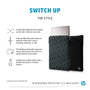 HP Housse de Protection Réversible pour Ordinateur Portable 15,6 Pouces en Néoprène Durable - Motif Géométrique