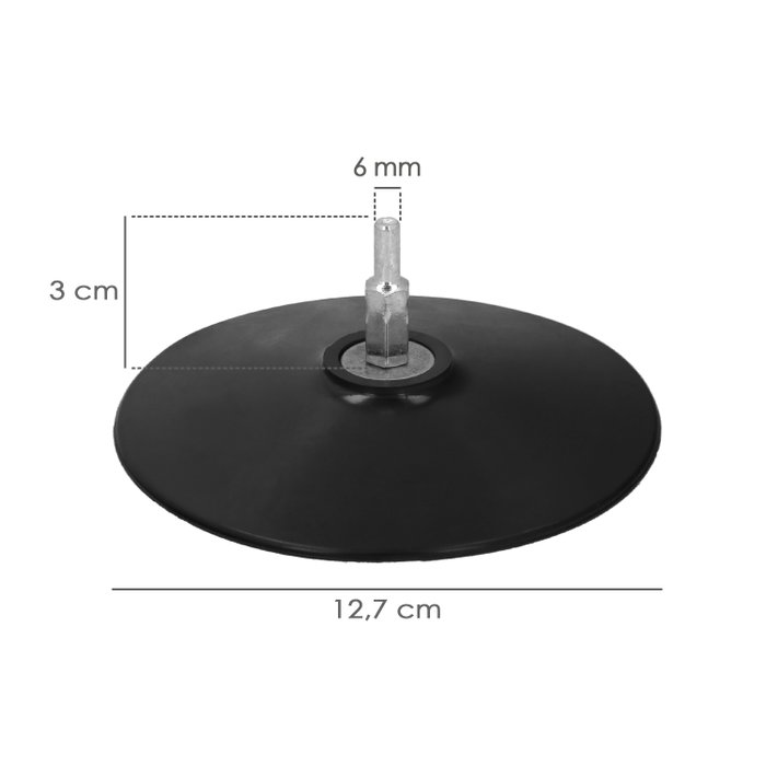 WOLFPACK LINEA PROFESIONAL Plateau de polissage 125mm en nylon avec tige