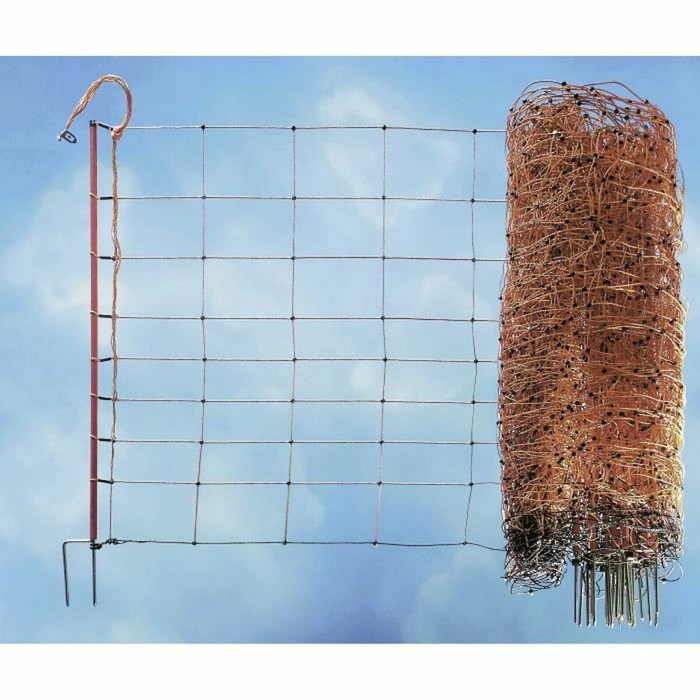 Kerbl Filet pour moutons OviNet électrifiable, 50 m x 90 cm, Orange