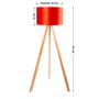 Kano-1 Lampadaire Rouge / Cream