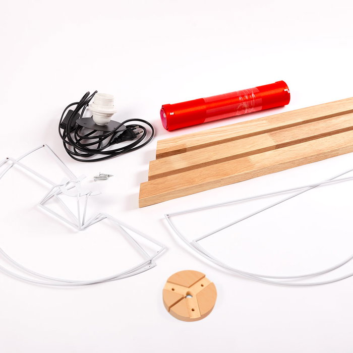 Kano-1 Lampadaire Rouge / Cream Kano-1 Lampadaire Rouge / Cream