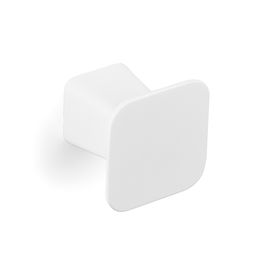 VIEFE Bouton Prism 32x32mm, Hauteur 28mm, Zamak, Finitions Blanc Mat et Noir Mat