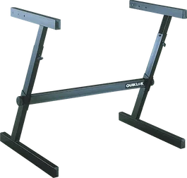 Quiklok Z716 Support pour Clavier Format Z Perfil Simple Acier Noir Hauteur Réglable