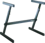 Quiklok Z716 Support pour Clavier Format Z Perfil Simple Acier Noir Hauteur Réglable