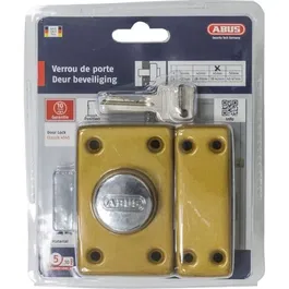 Abus Verrou à coffre et gâche acier CB 45 B EK, pêne acier interchangeable, cylindre laiton 5 goupilles, avec visserie