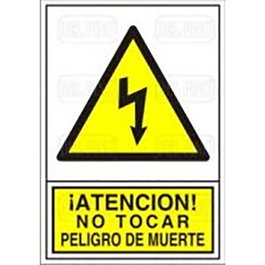DUVER Panneau de signalisation danger électrique 295x210 mm