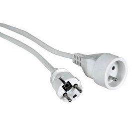 LOGON PROFESSIONAL Rallonge électrique blanche 3m 3Gx1.5