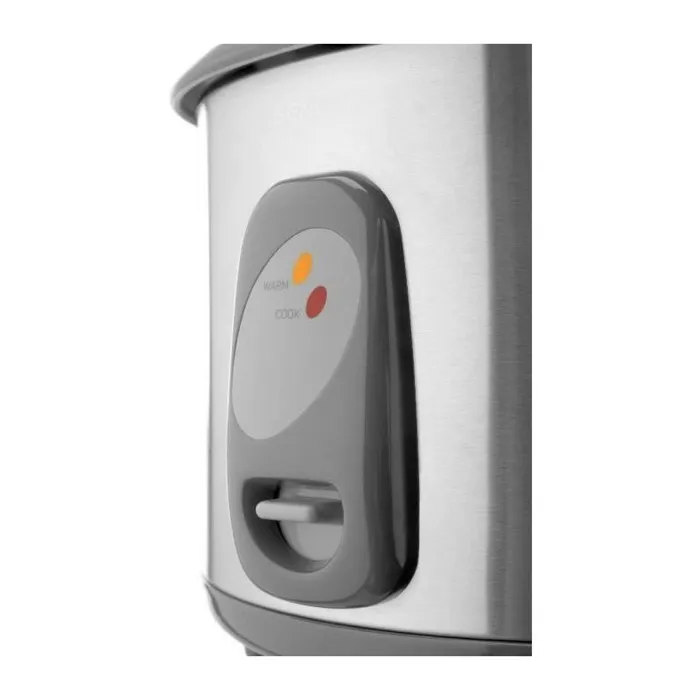 Sencor Cuiseur à Riz SRM 1800SS, Cuiseur Automatique 1,8 L (1,5 kg) Inox, Puissance 700 W, Couvercle Verre, pour Tout Type de Riz