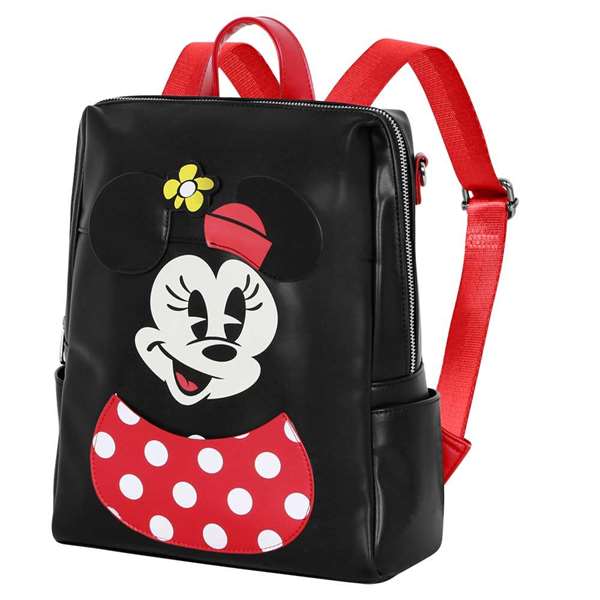 Shield Sac à dos Minnie Mouse PVC 28x33x11 cm, compartiment avec fermeture éclair, bretelles ajustables