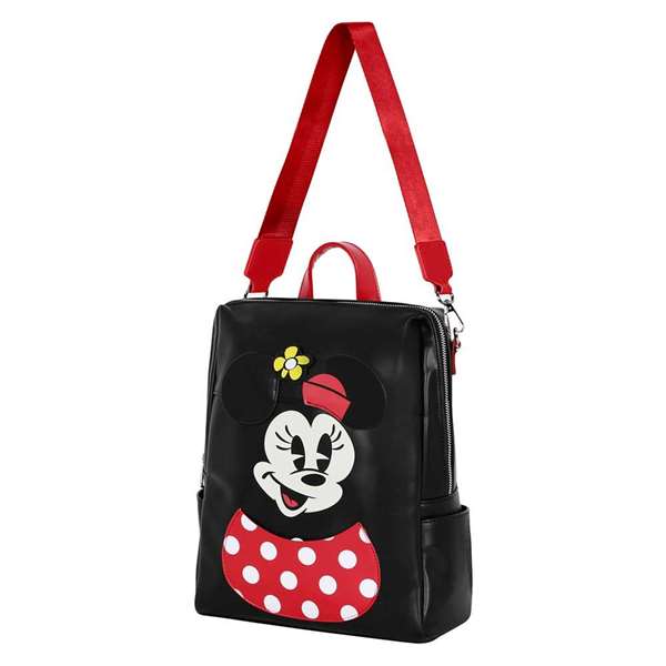 Shield Sac à dos Minnie Mouse PVC 28x33x11 cm, compartiment avec fermeture éclair, bretelles ajustables