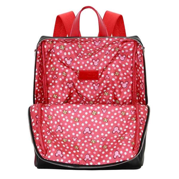 Shield Sac à dos Minnie Mouse PVC 28x33x11 cm, compartiment avec fermeture éclair, bretelles ajustables