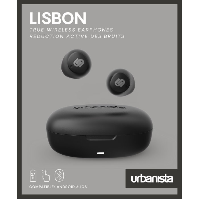 Urbanista Lisbon Écouteurs True Wireless Bluetooth 5.2 avec 9h d'autonomie et charge USB-C