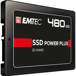 Emtec SSD X150, 2.5 Pouces, 480 Go, Noir, Référence ECSSD480GX150 - Disque Dur Solide Interne SATA III