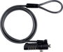 eSTUFF Câble antivol à combinaison 4 chiffres pour fente Kensington - Sécurisation pour PC portable, tablette, bureau - Câble en acier 4.5mm x 180cm