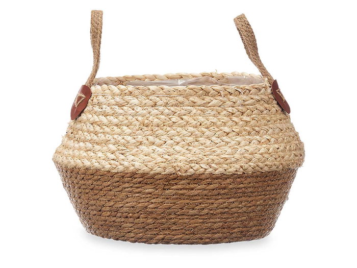 GIFTDECOR Panier pliable avec anses esparto mixte 24cm
