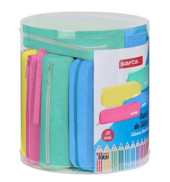 Safta Set 16 Port. Surtidos Glitter Silicone - Modèles assortis - Couleur Azul - Langue Espagnole
