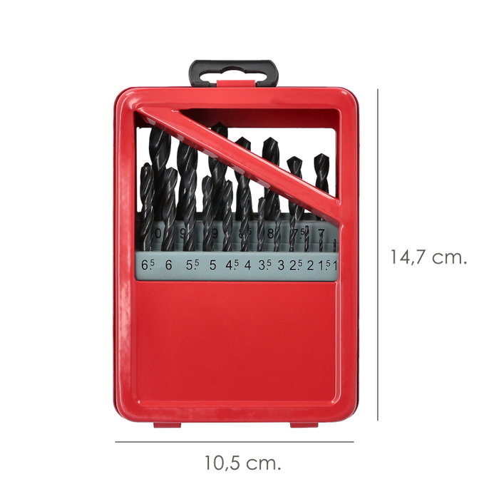 WOLFPACK LINEA PROFESIONAL Coffret de forets HSS 1-10 mm, 19 unités