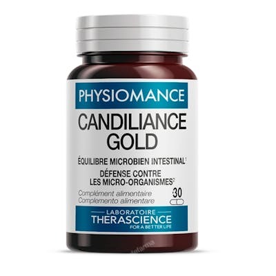 Therascience Physiomance Candiliance Gold 30 gélules - Complément alimentaire équilibre intestinal et immunité Therascience Physiomance Candiliance Gold 30 gélules - Complément alimentaire équilibre intestinal et immunité