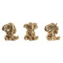 Home ESPRIT Figurine Décorative Éléphant Dorée (Lot de 3)
