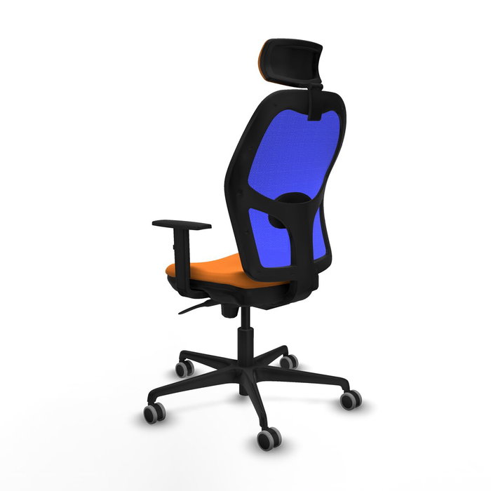 Piqueras y Crespo Chaise de Bureau Jorquera Orange avec Appui-tête