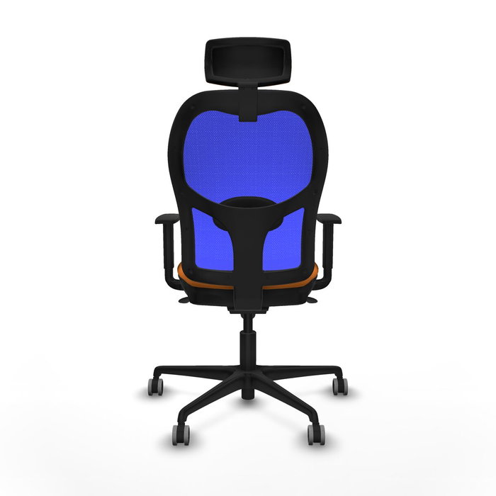 Piqueras y Crespo Chaise de Bureau Jorquera Orange avec Appui-tête