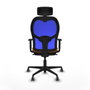 Piqueras y Crespo Chaise de Bureau Jorquera Orange avec Appui-tête