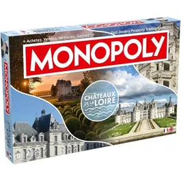 Winning Moves MONOPOLY Châteaux de la Loire - Jeu de société captivant avec châteaux emblématiques - À partir de 8 ans, 2 joueurs ou plus