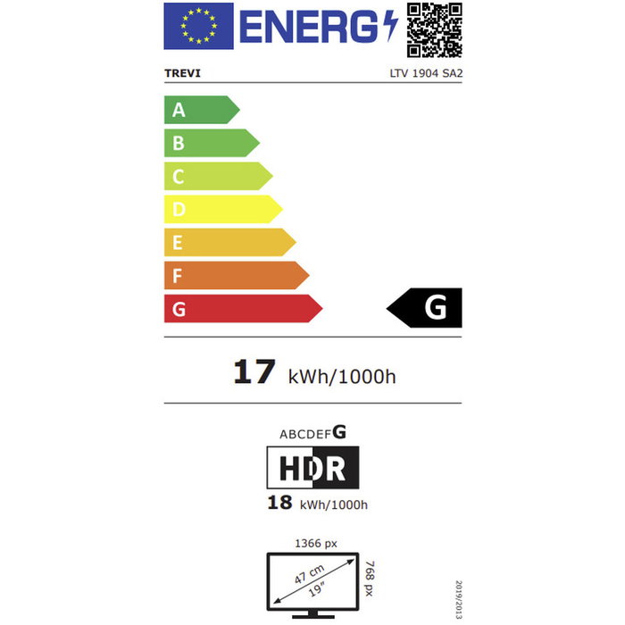 Télévision Trevi 1904S200 HD LED 19"