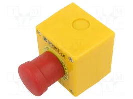 SPAMEL Cassette de pilotage SP22 avec bouton champignon rouge