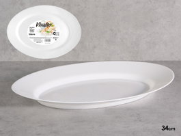 Vivalto Bandeja Opal Ovalada 34x26 cm Blanche (Set de 18)