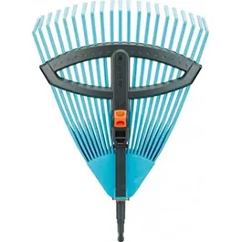 Gardena Balai à gazon réglable Combisystem 35-52 cm - 22 dents en plastique renforcé - Ramassage herbe et déchets - Garantie 25 ans