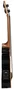 LAG Bajo Lag Tiki Uku Fretless A/E avec Cutaway, guitare basse électro-acoustique