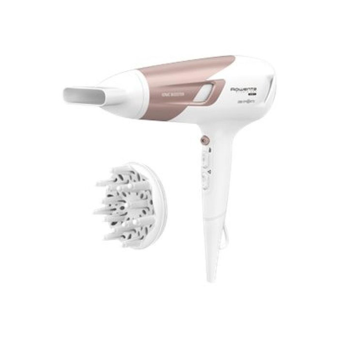 Rowenta CV5830F0 Sèche-cheveux Studio Dry, Blanc Or Rose
