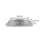 FACKELMANN Lot de 20 barquettes en aluminium 34 x 23 cm pour cuisson et barbecue