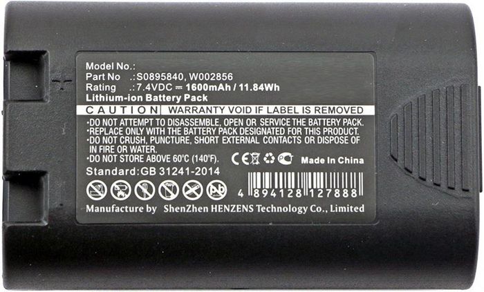 CoreParts Batterie Li-ion 7.4V 1600mAh 11.8Wh Haute Qualité pour imprimantes 3M et Dymo - Garantie 12 mois