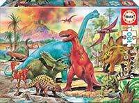 Educa Puzzle 100 pièces - Dinosaures - Pour enfants de 6 à 8 ans Educa Puzzle 100 pièces - Dinosaures - Pour enfants de 6 à 8 ans