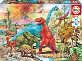 Educa Puzzle 100 pièces - Dinosaures - Pour enfants de 6 à 8 ans