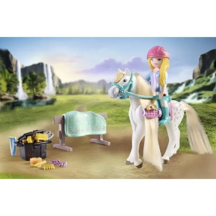 Playmobil 71354 - Isabella & Lioness - Aire de lavage - Gamme Horses of Waterfall - Jouet de construction avec 86 pièces - Pour enfants dès 5 ans Playmobil 71354 - Isabella & Lioness - Aire de lavage - Gamme Horses of Waterfall - Jouet de construction avec 86 pièces - Pour enfants dès 5 ans