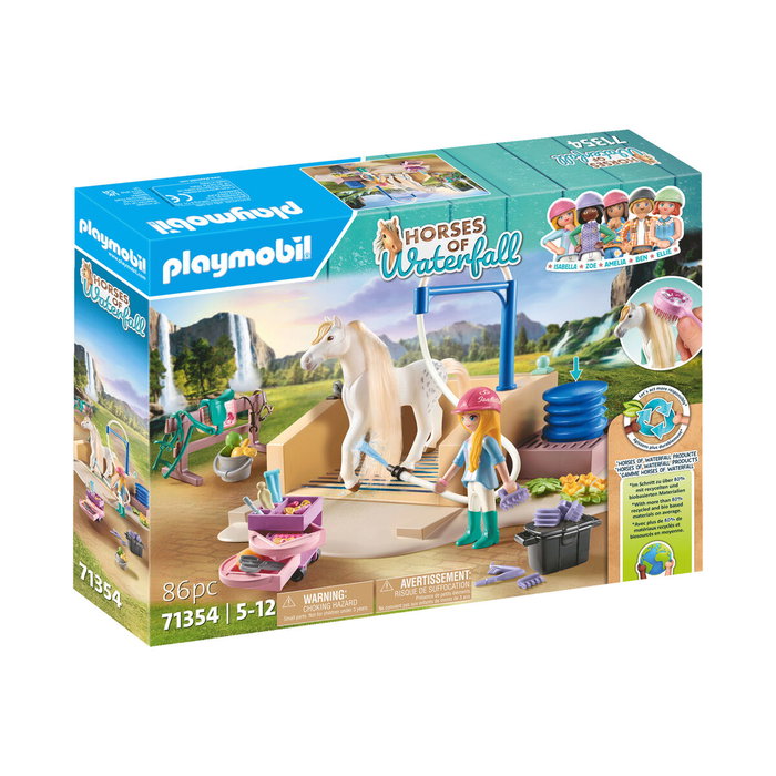 Playmobil Isabella & Lioness aire de lavage - Horses of Waterfall