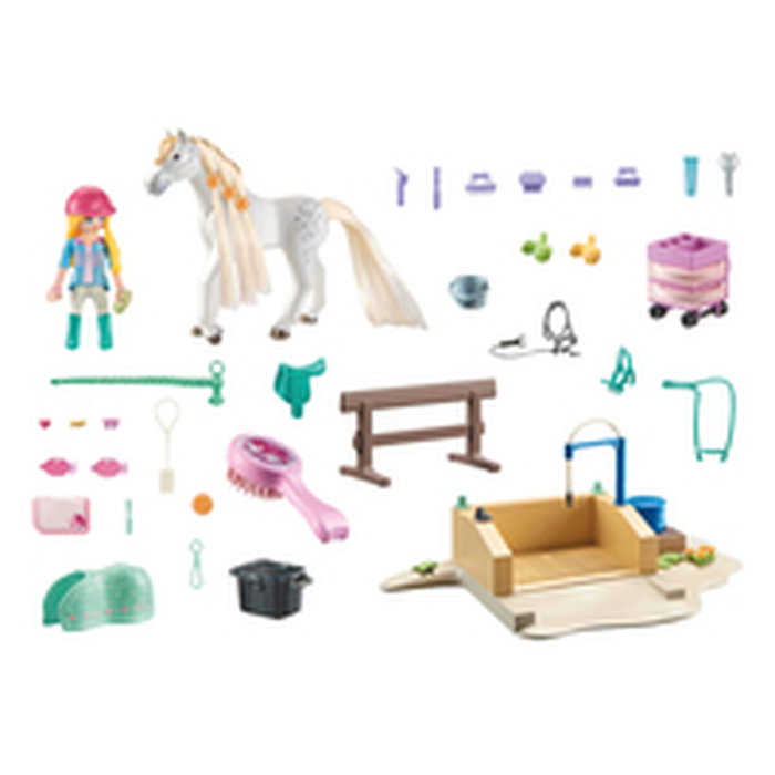 Playmobil Isabella & Lioness aire de lavage - Horses of Waterfall