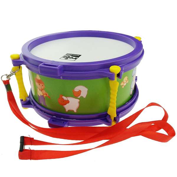 Reig Tambor 17 cm, tambour 17 cm avec étui, jouet en bois pour enfant à partir de 3 ans