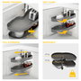 Emuca Lake Harmony Système d'angle pour meuble de cuisine, Droite, Gris anthracite