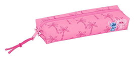 Safta Portatout rectangulaire avec élastique 22 cm Stitch Chill - Boîte de rangement 22 x 4 x 7 cm pour enfants à partir de 3 ans