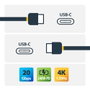 Startechcom Cable USB4 USB-C 2m 20 Gbps 240W DisplayPort 2.1 CC2M20GUSB4TP