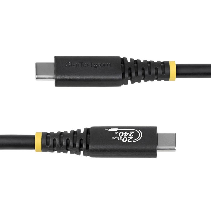 Startechcom Cable USB4 USB-C 2m 20 Gbps 240W DisplayPort 2.1 CC2M20GUSB4TP Startechcom Cable USB4 USB-C 2m 20 Gbps 240W DisplayPort 2.1 CC2M20GUSB4TP